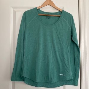Patagonia Nine Trails Long Sleeve Shirt Top Running Hiking